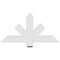 Ekena Millwork Kennewick Architectural Grade PVC Gable Bracket, 36"W x 18"H x 2"D x 4"F, 12/12 Pitch GBP036X18X0204KEN00 - alternate 2